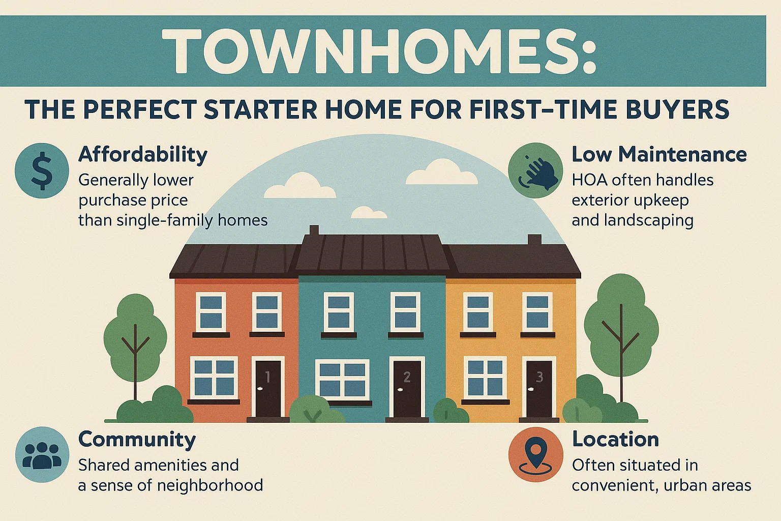 Ideal Townhomes for Starters infographic