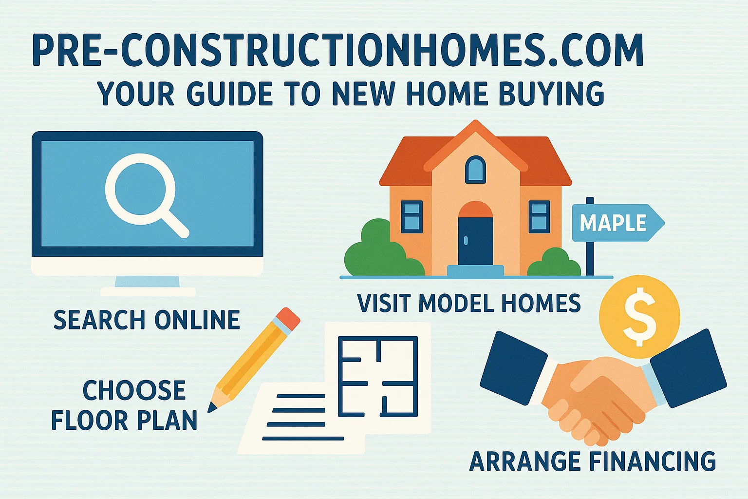 Guide to New Homes infographic
