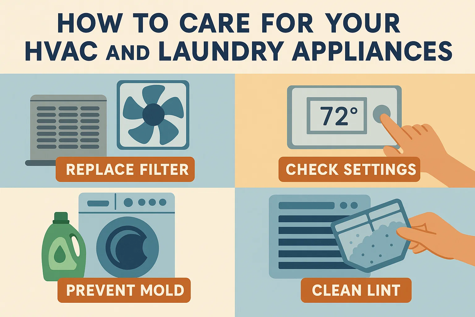 Appliance Care Tips infographic