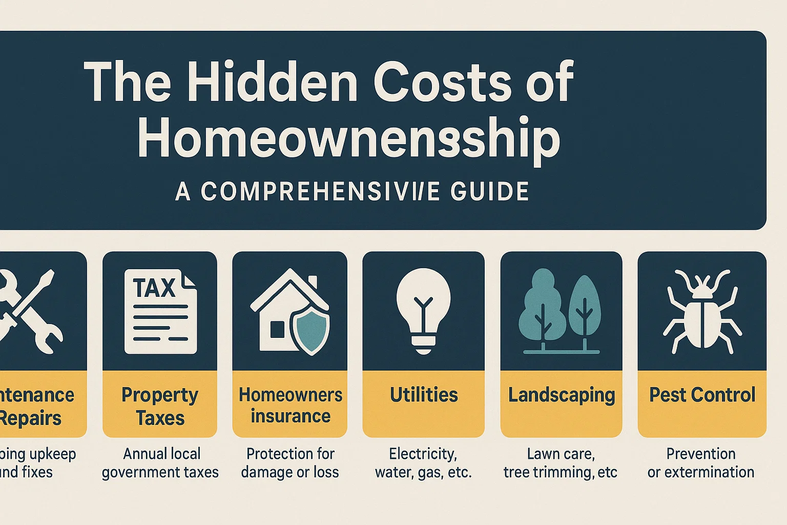 Homeownership Hidden Costs infographic