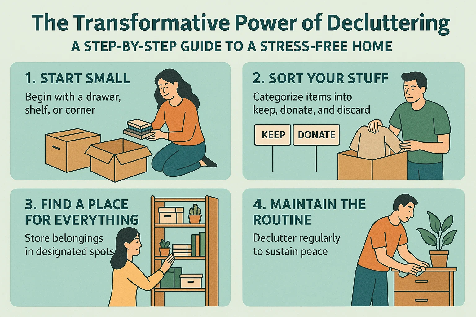 Declutter Guide Infographic infographic
