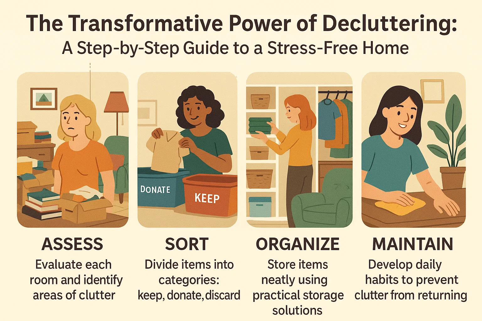 Declutter Guide Infographic infographic