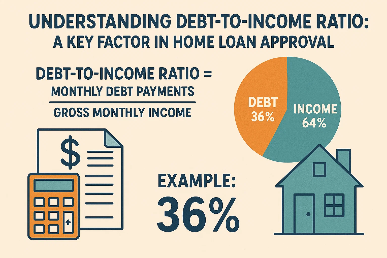 Debt-to-Income Ratio Explained infographic
