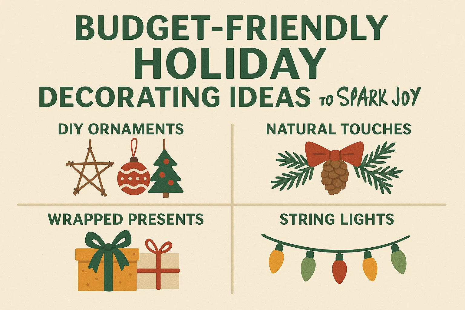 Holiday Decorating Ideas infographic