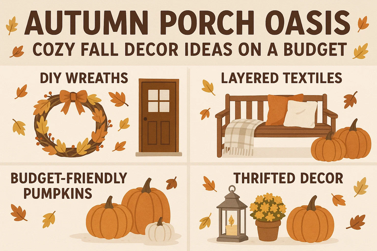 Autumn Porch Decor infographic