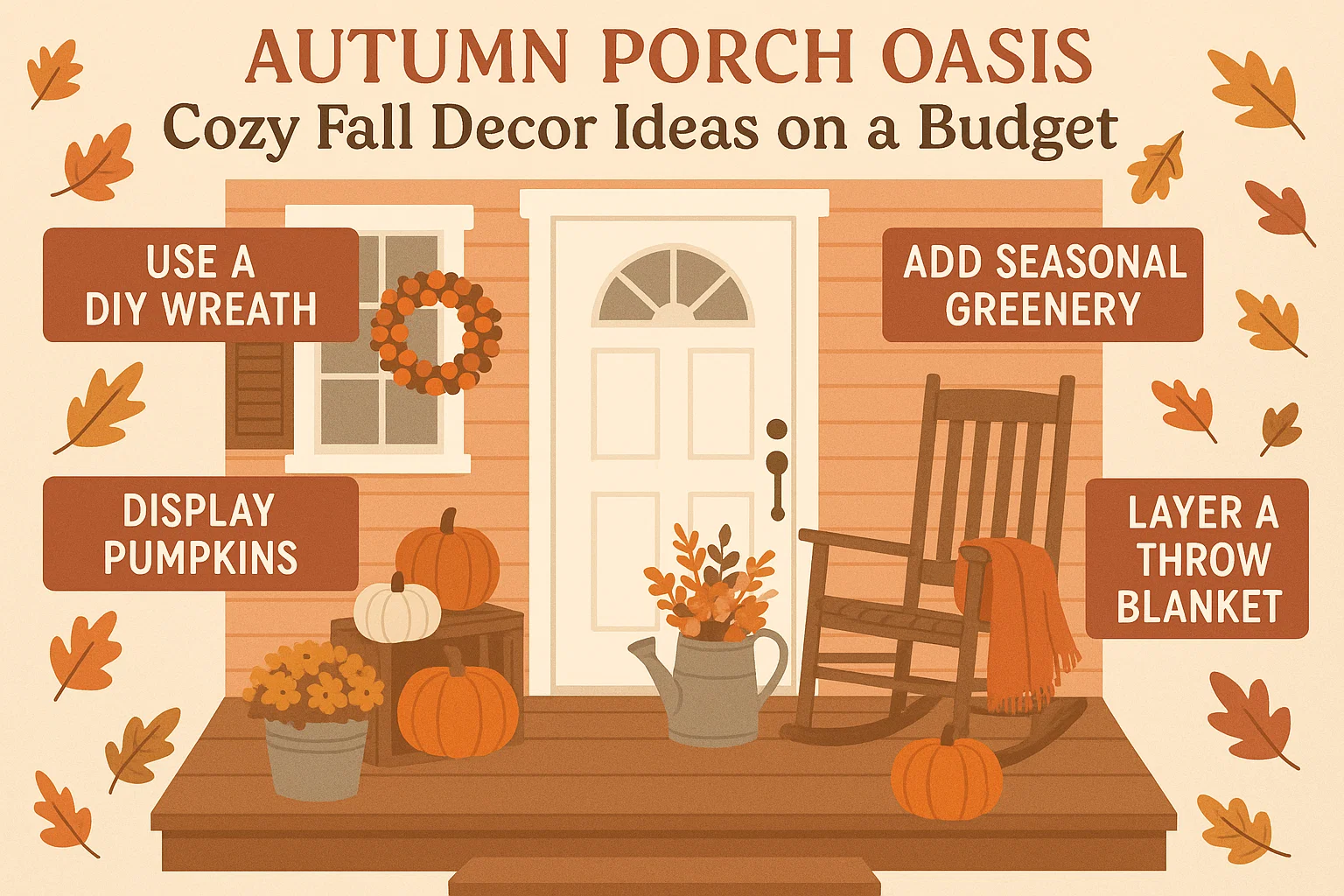 Autumn Porch Decor infographic