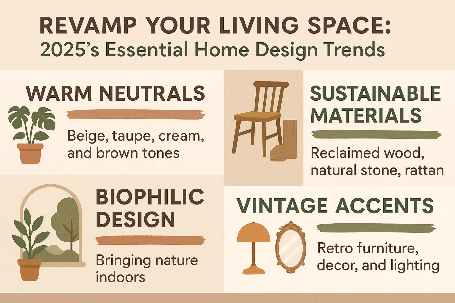 2025 Home Design Trends infographic