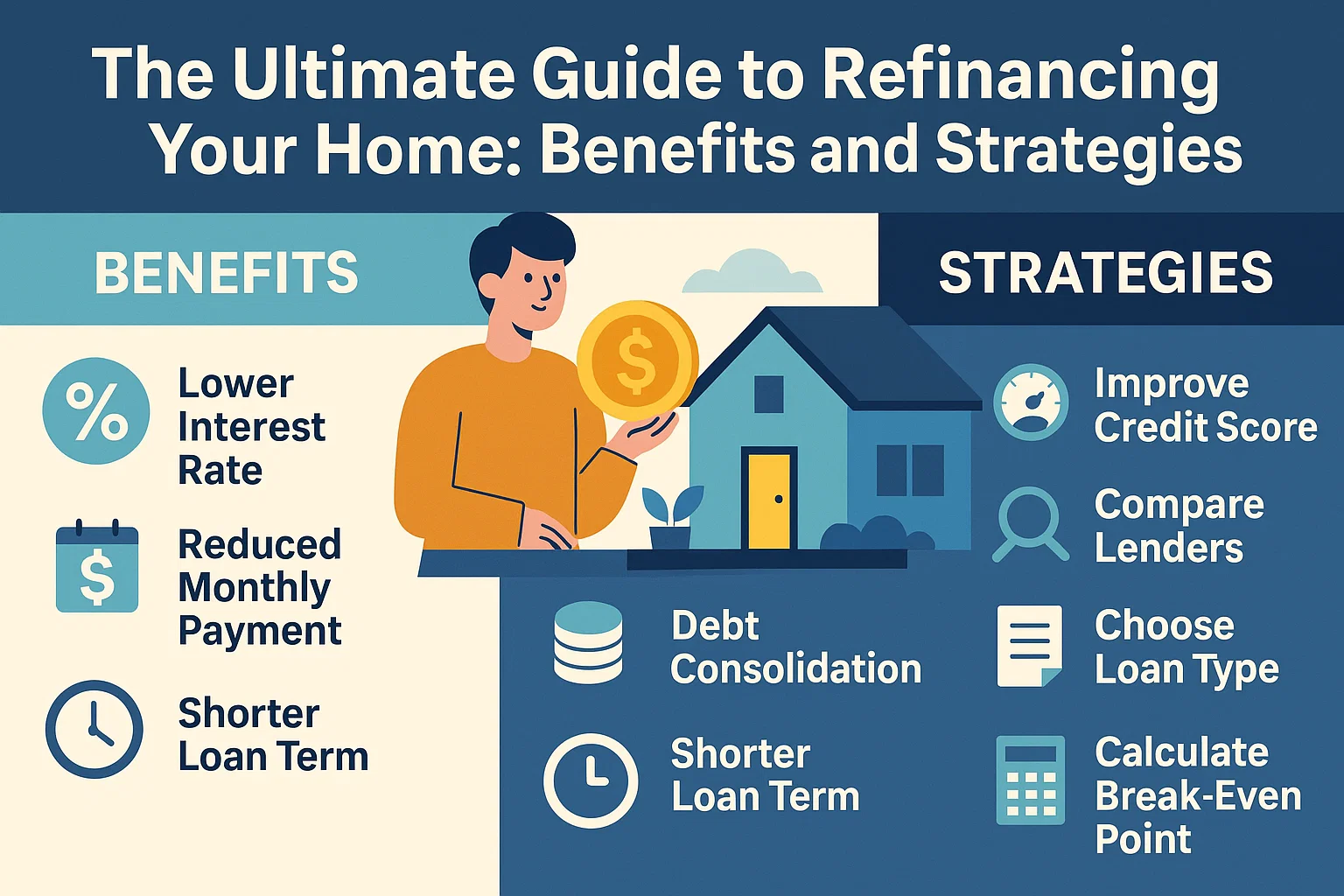 Refinancing Home Strategies infographic
