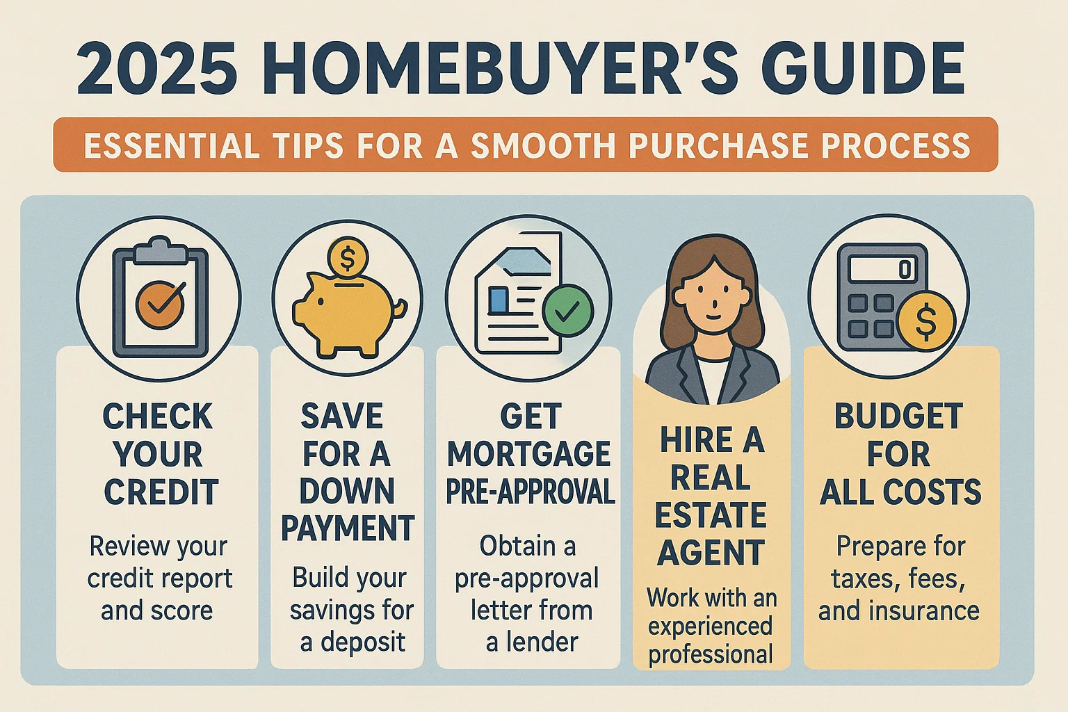 2025 Homebuying Tips infographic