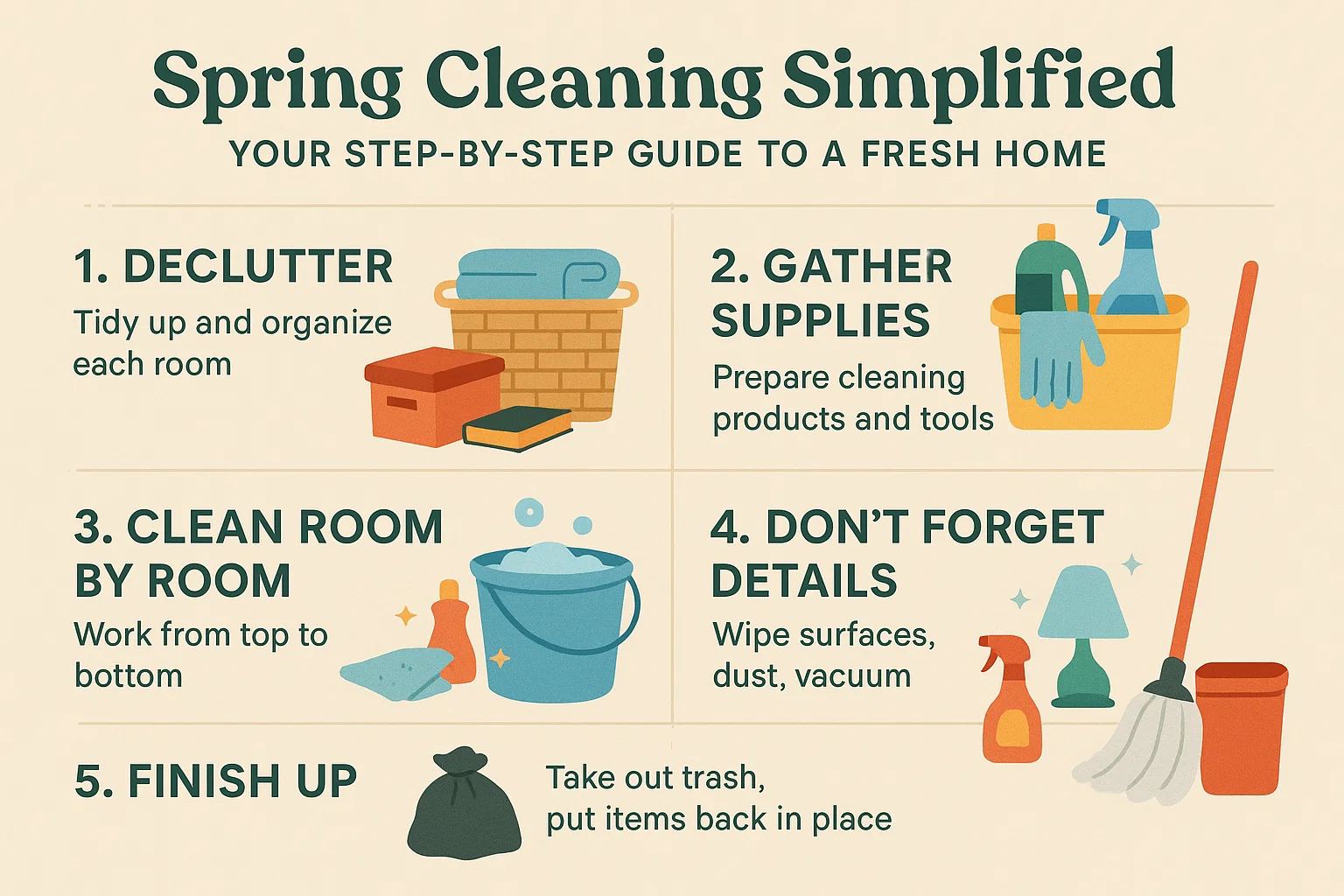 Spring Cleaning Infographic infographic