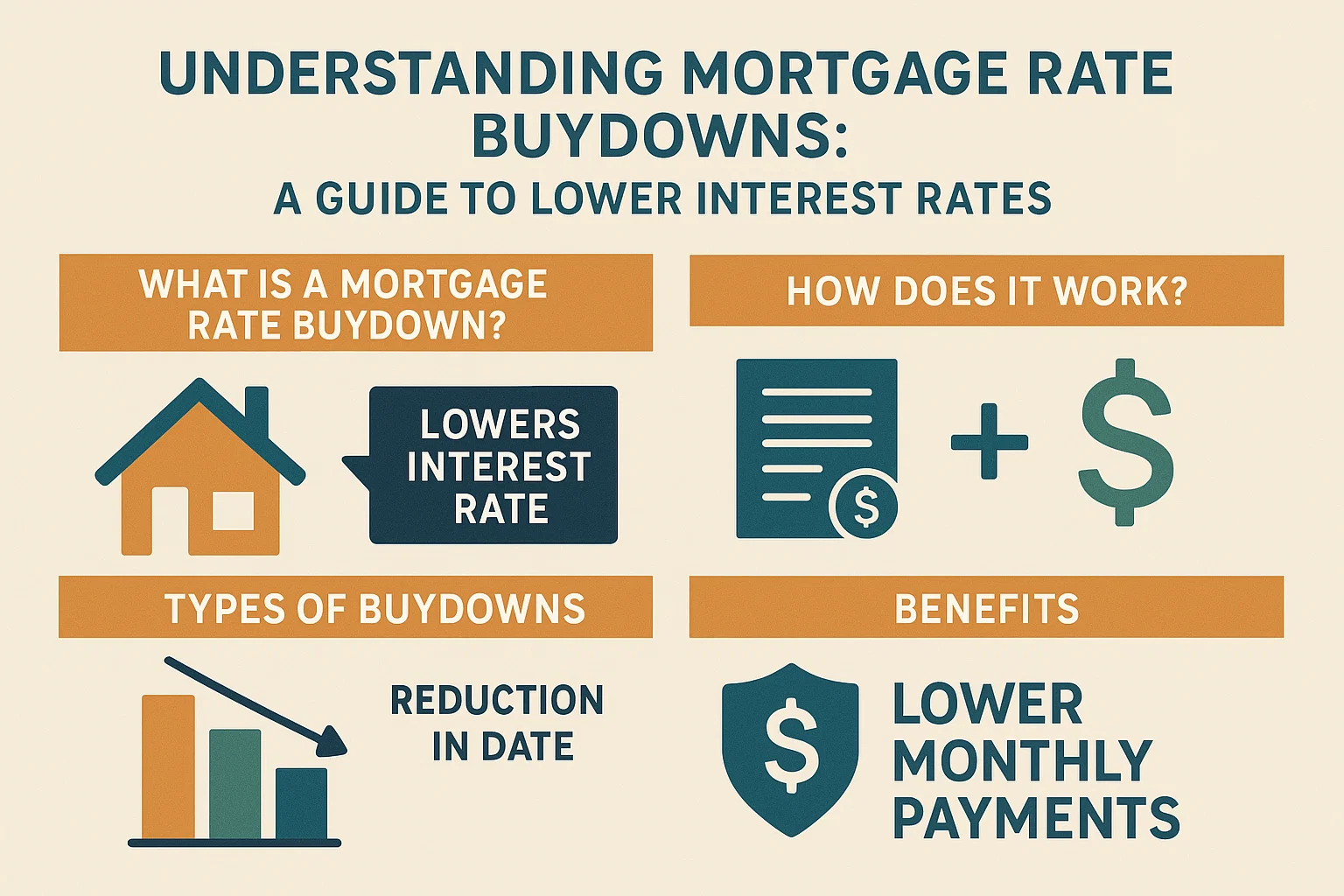Mortgage Rate Buydowns Guide infographic