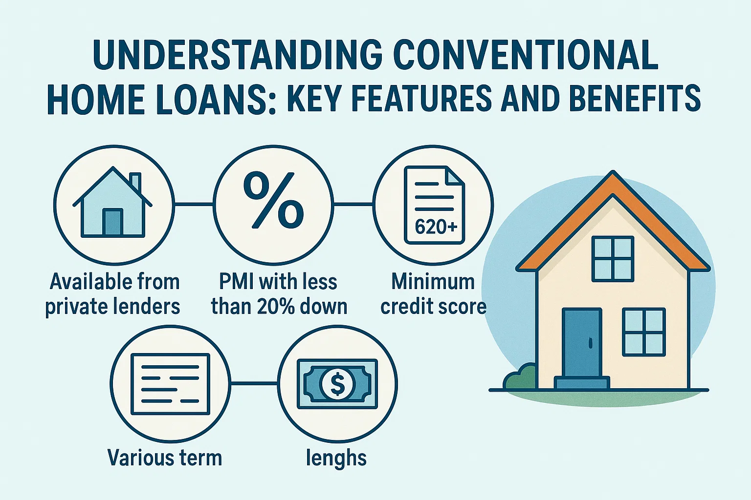 Conventional Loan Benefits infographic