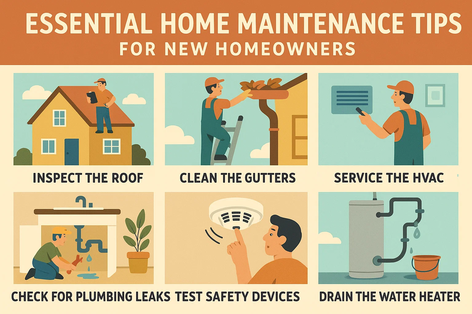 Homeowner Maintenance Tips infographic