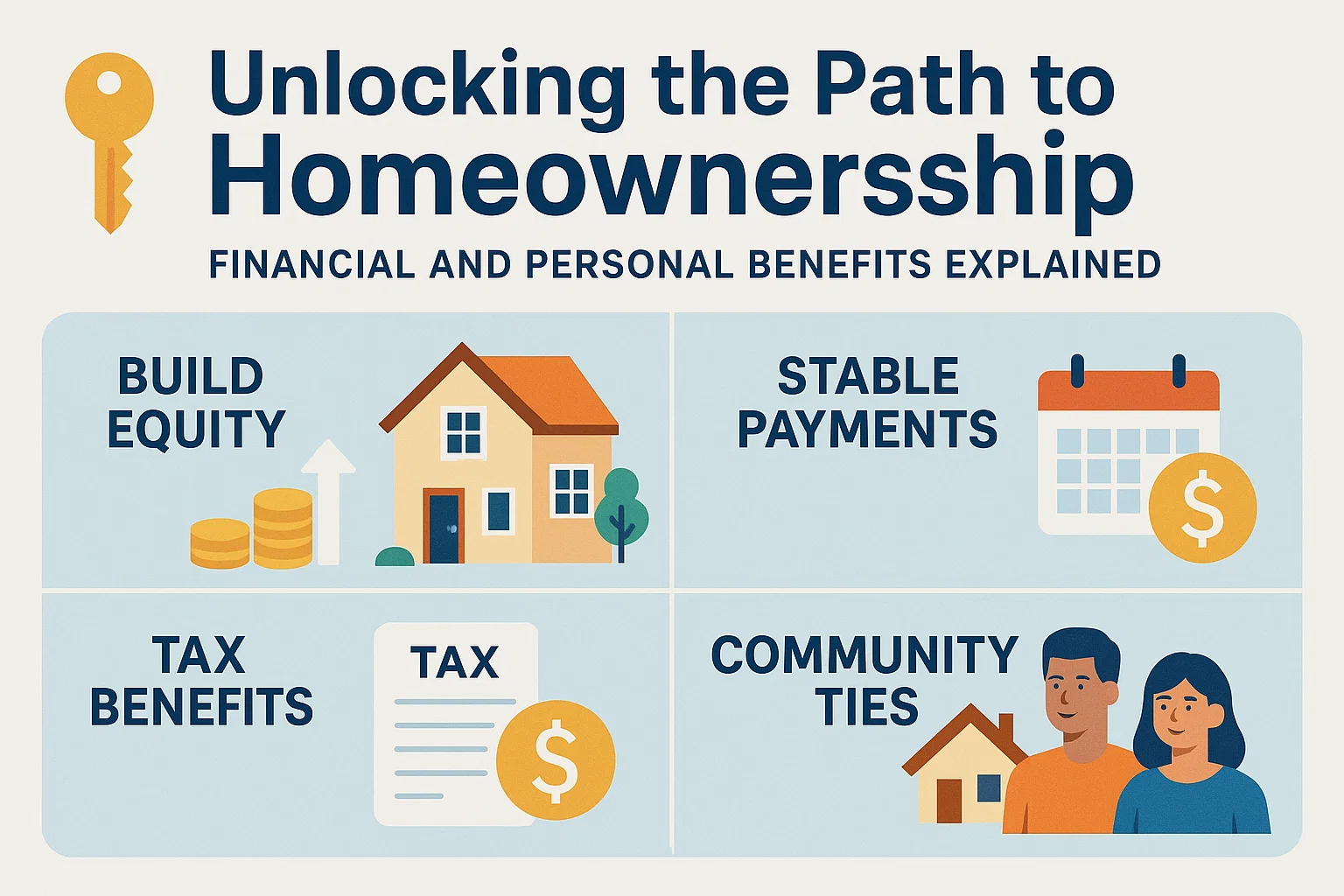 Homeownership Benefits Guide infographic