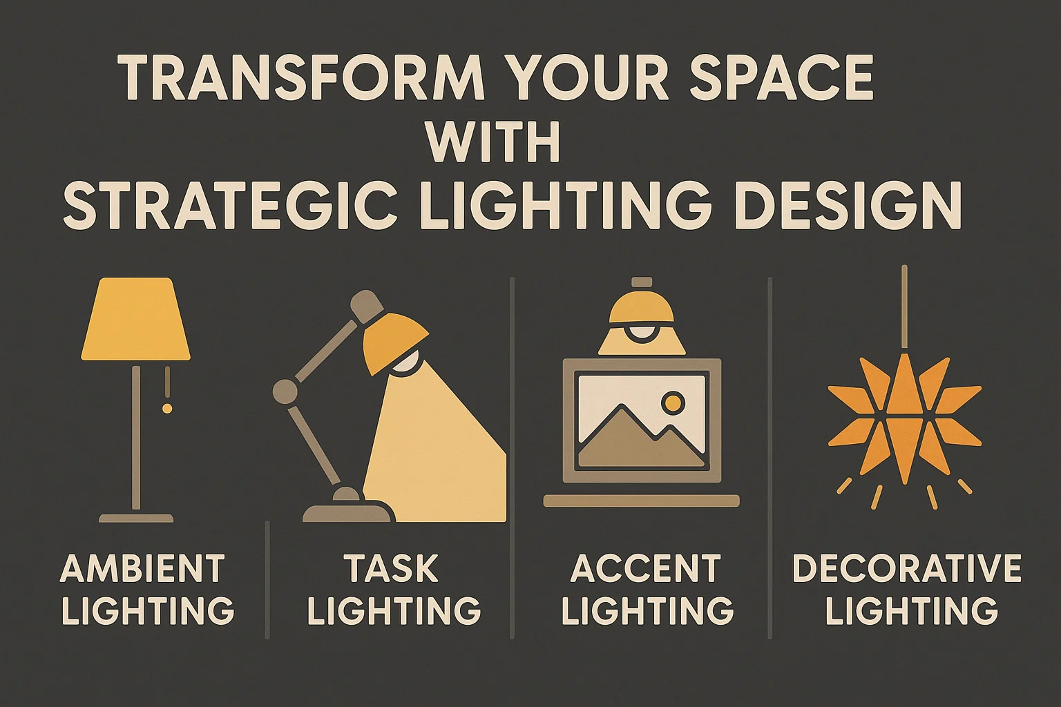Strategic Lighting Design infographic