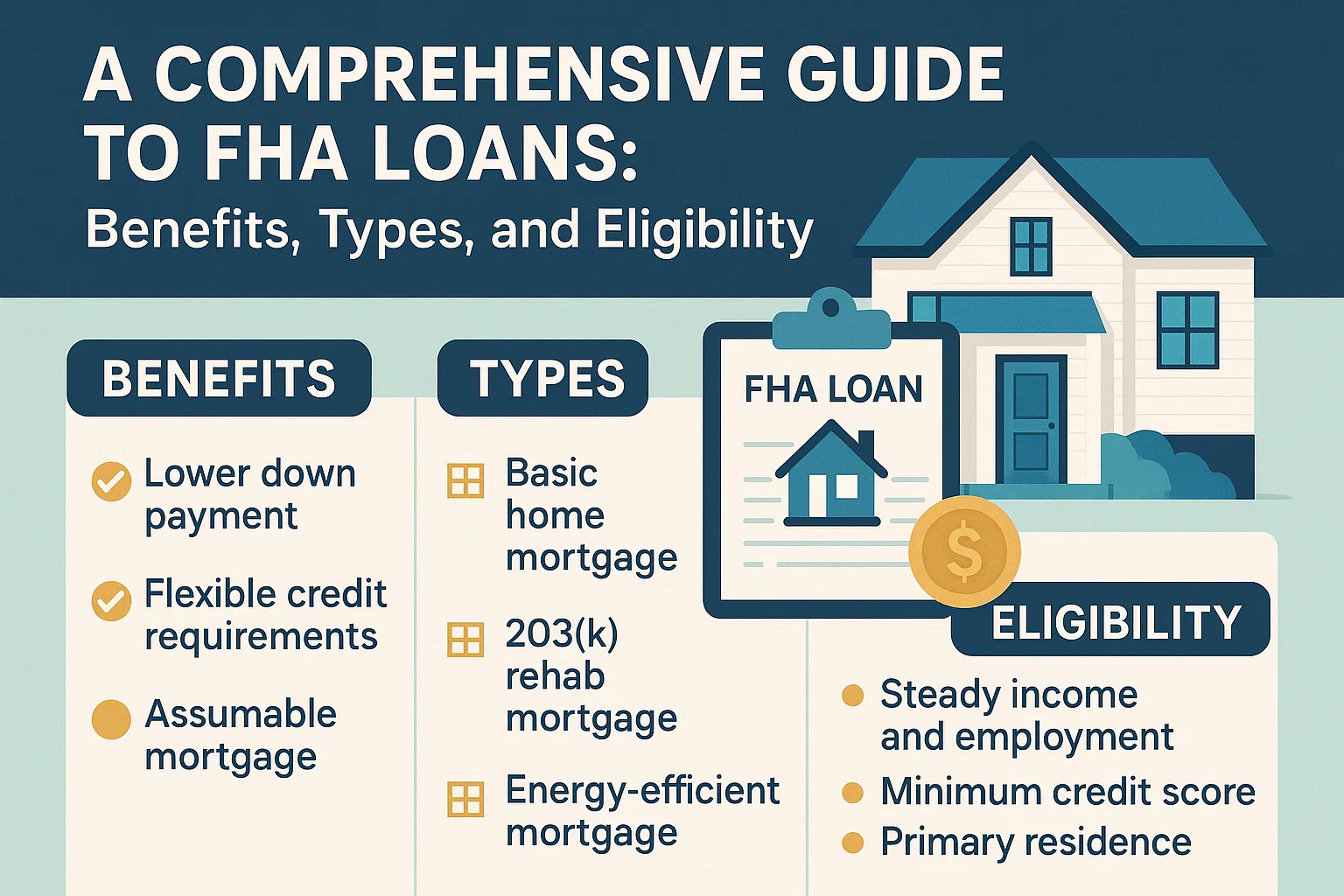 FHA Loan Guide infographic