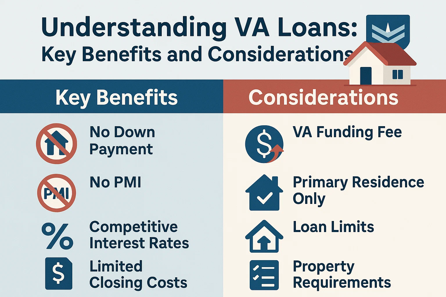 VA Loan Benefits Infographic infographic