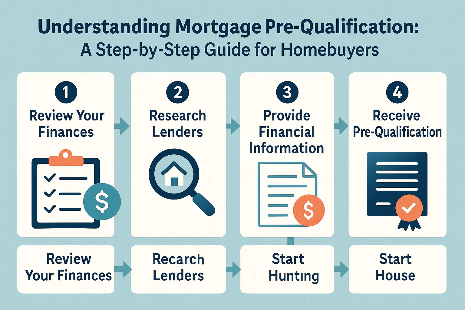Mortgage Pre-Qualification Guide infographic