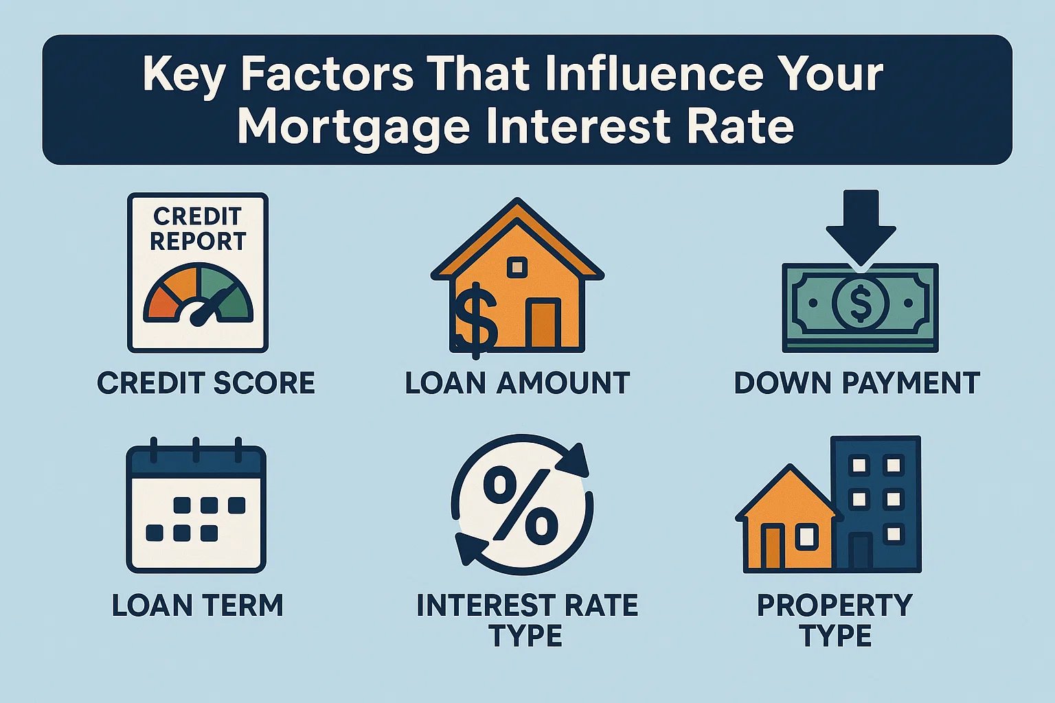 Mortgage Rate Influencers infographic