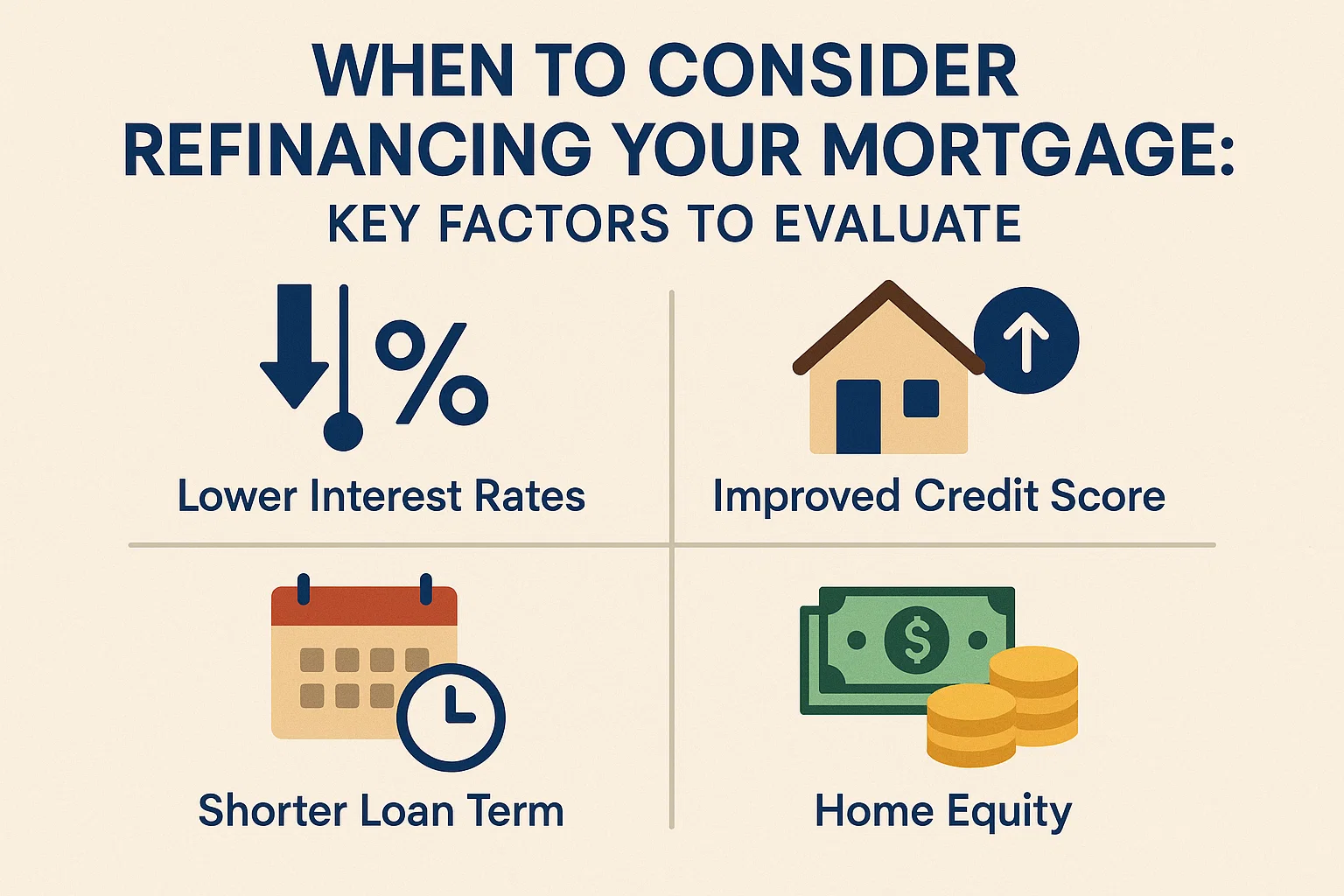 Mortgage Refinancing Guide infographic