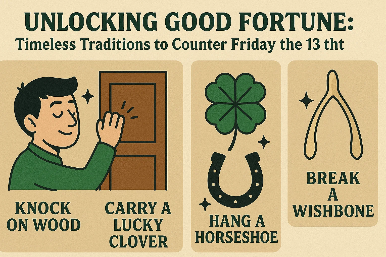 Friday 13th Traditions infographic