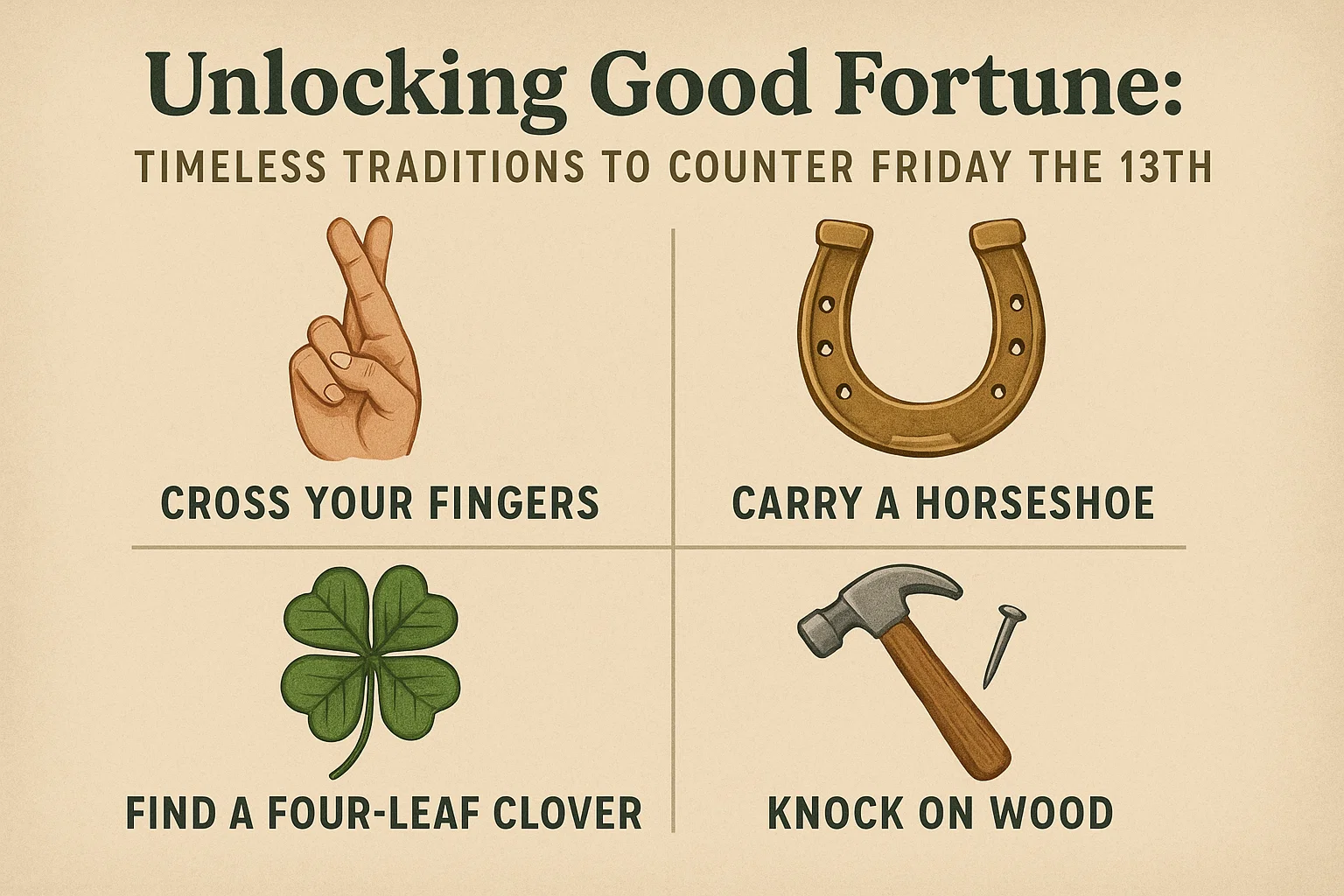 Friday 13th Traditions infographic