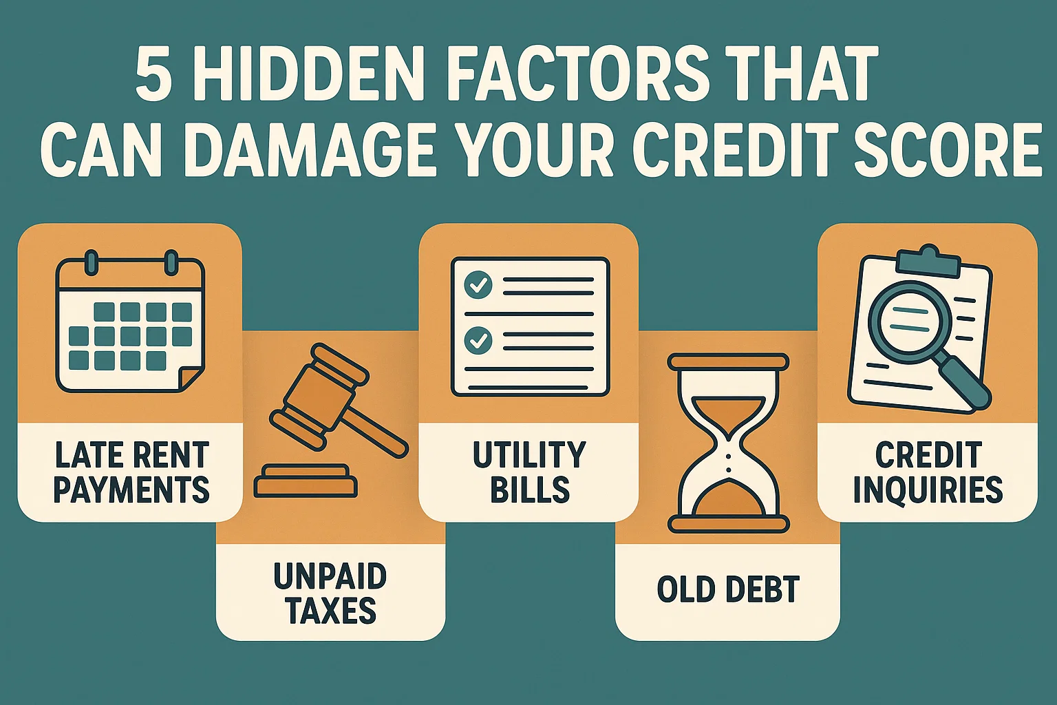Credit Score Pitfalls infographic