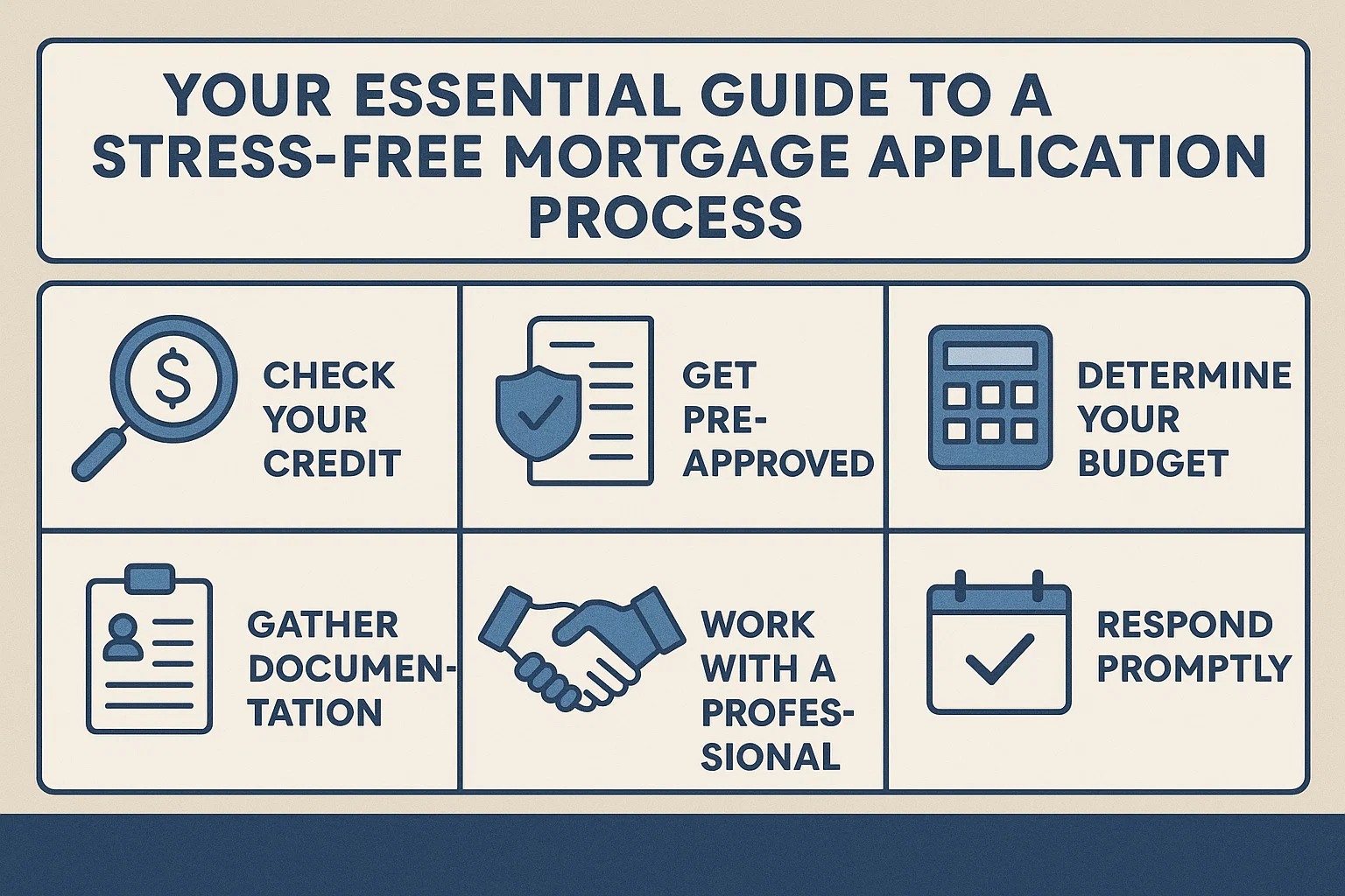 Stress-Free Mortgage Guide infographic