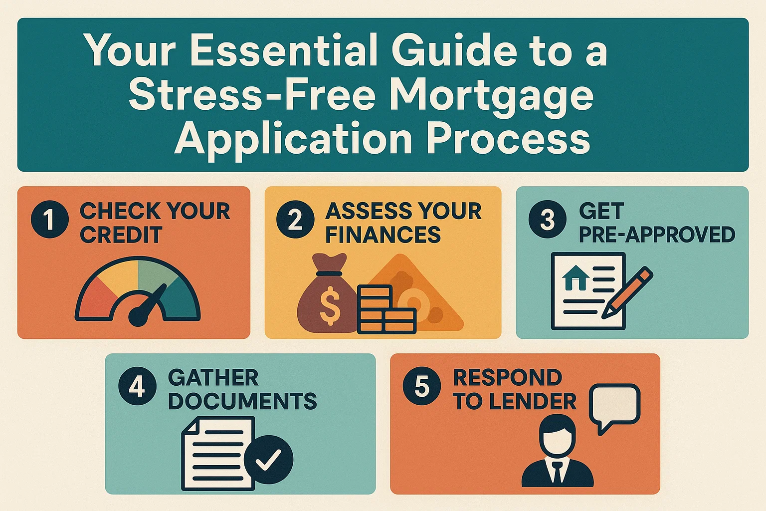 Stress-Free Mortgage Guide infographic
