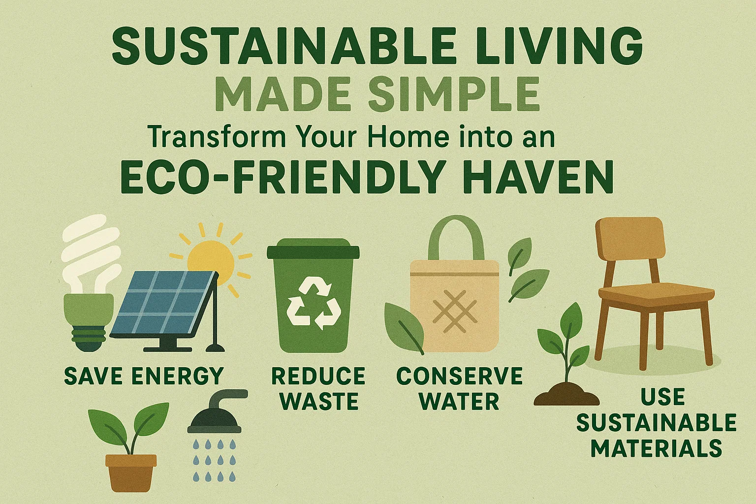 Eco-Friendly Home Guide infographic