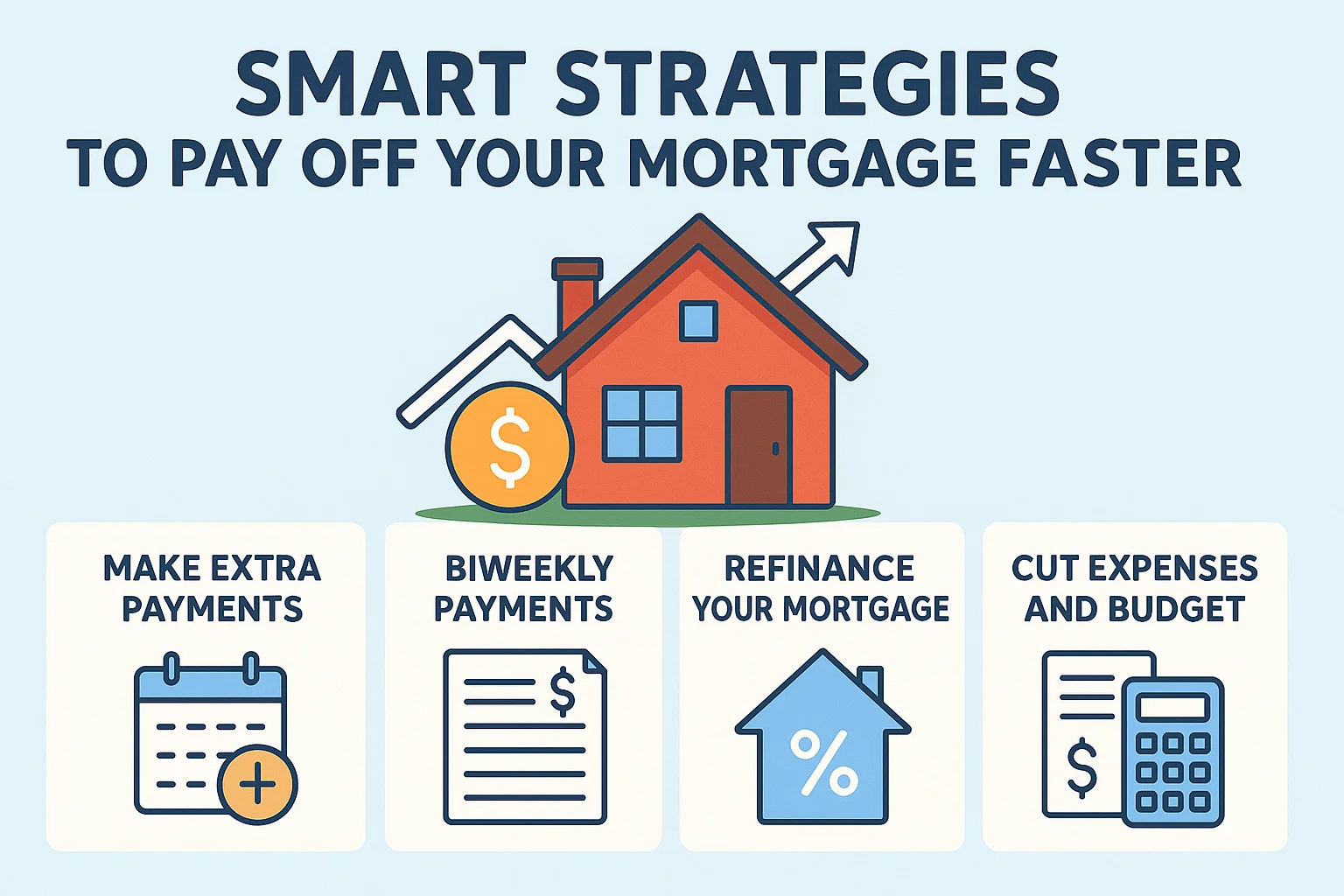 Mortgage Payoff Tips infographic