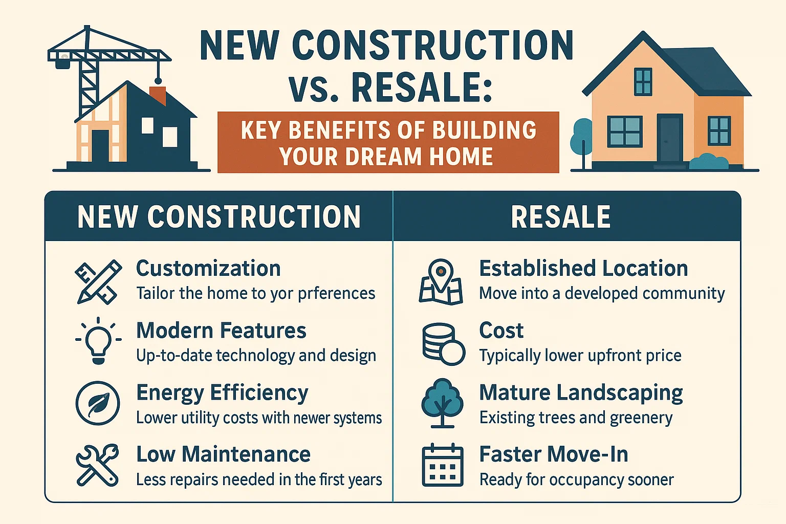 New vs. Resale Benefits infographic