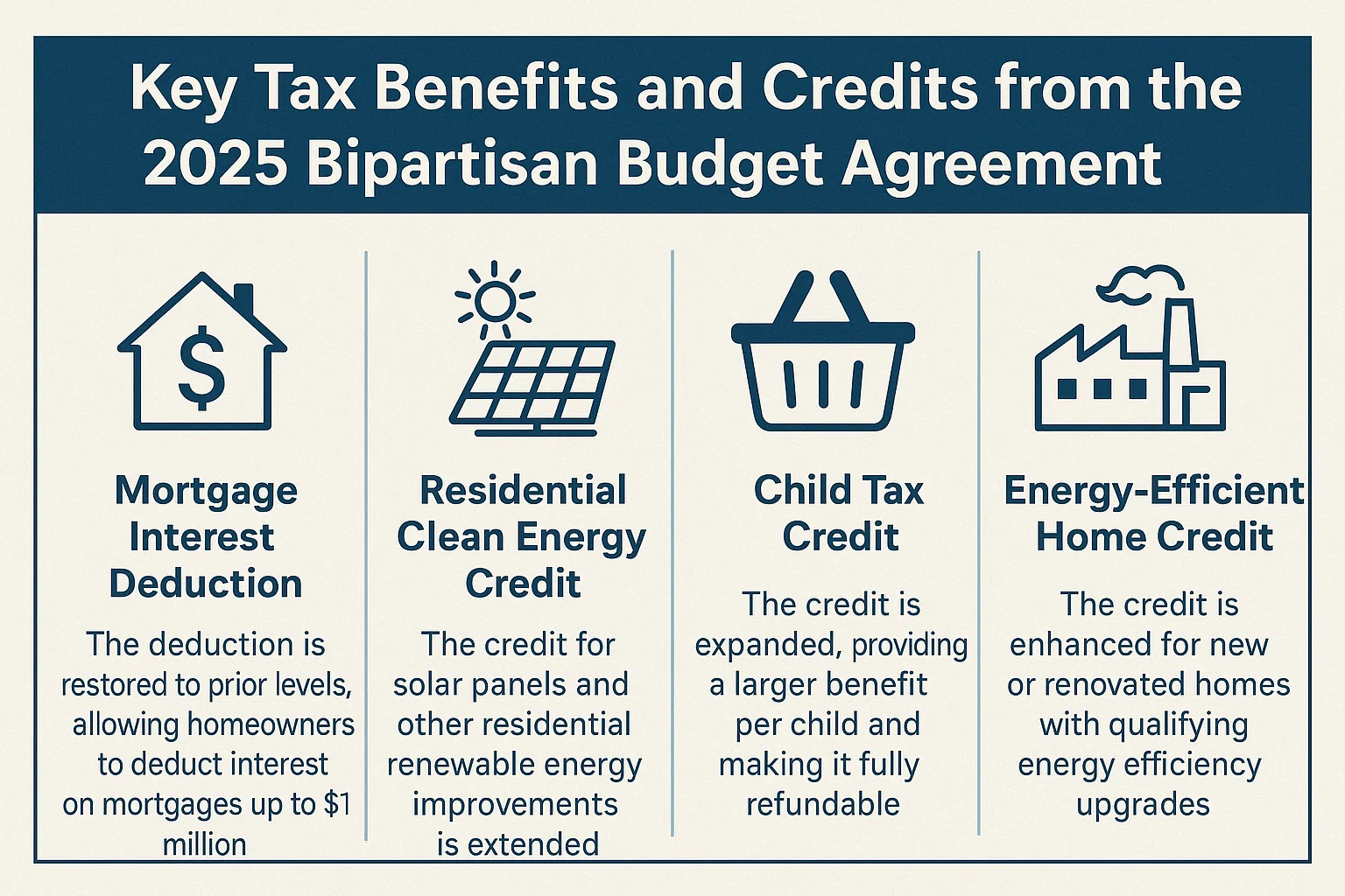 2025 Tax Benefits Infographic infographic