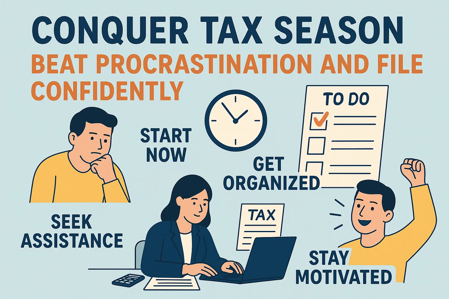 Conquer Tax Season infographic