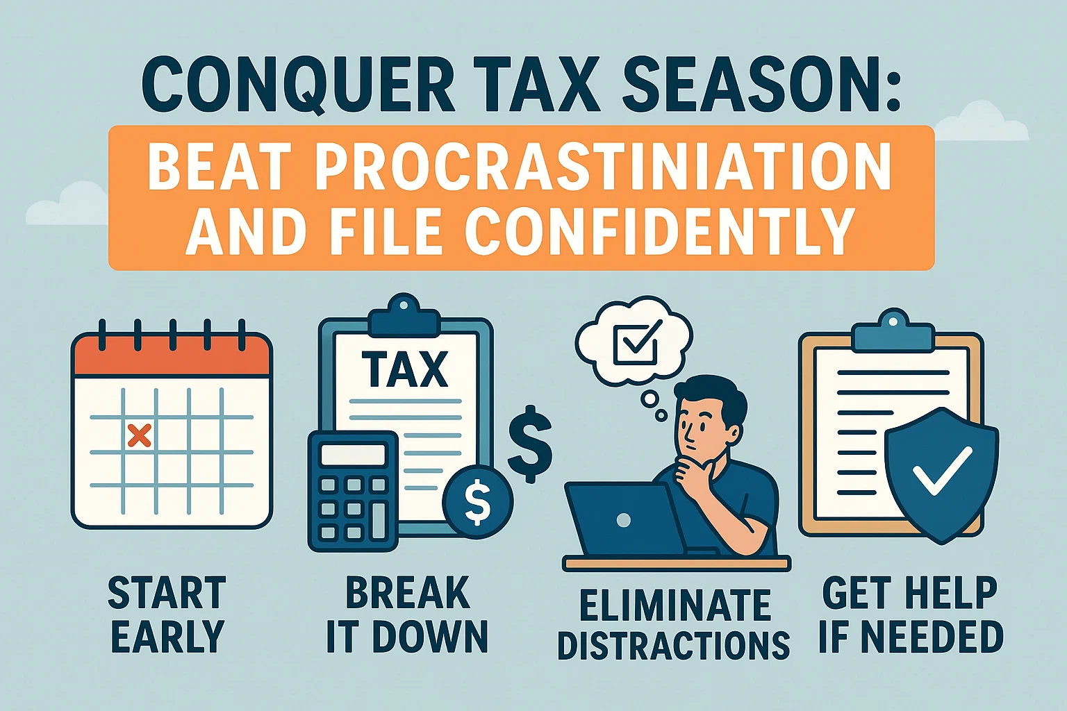 Conquer Tax Season infographic