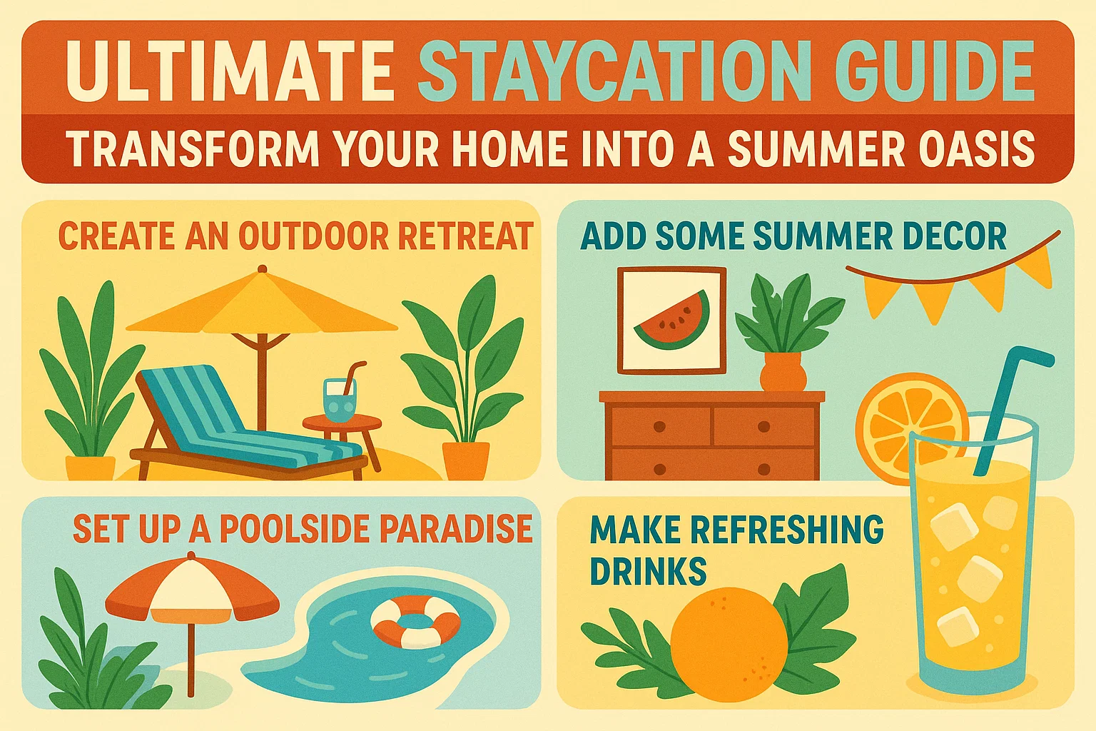 Summer Oasis Home infographic