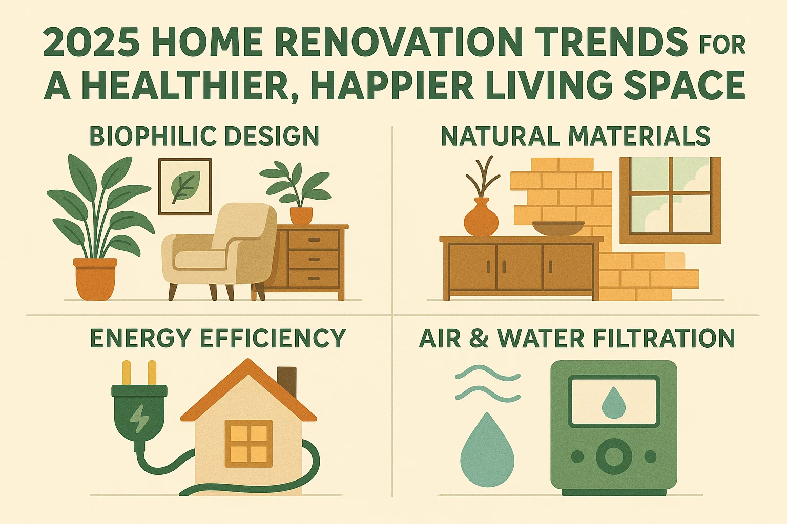 2025 Home Renovation Trends infographic