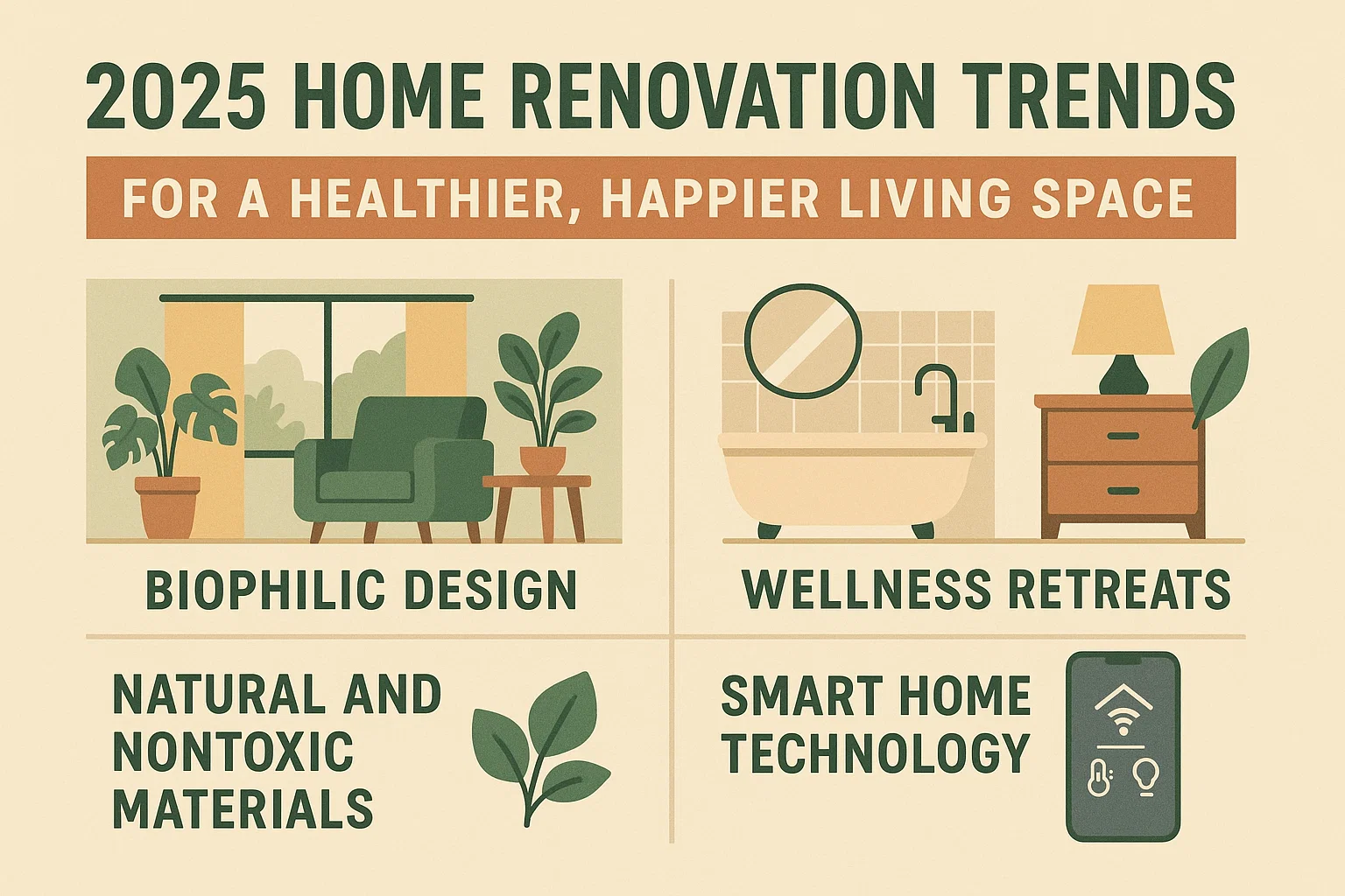 2025 Home Renovation Trends infographic