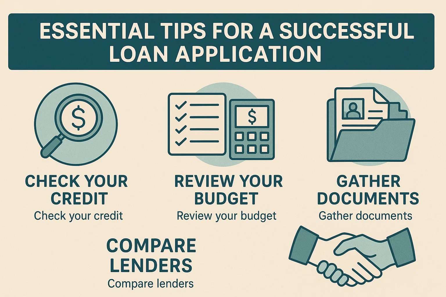 Successful Loan Tips infographic
