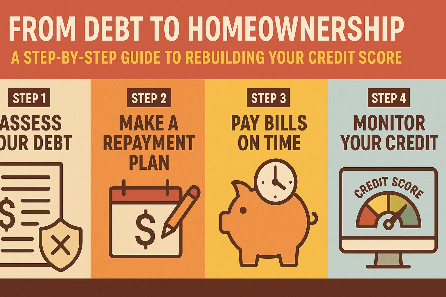 Credit Score Journey infographic
