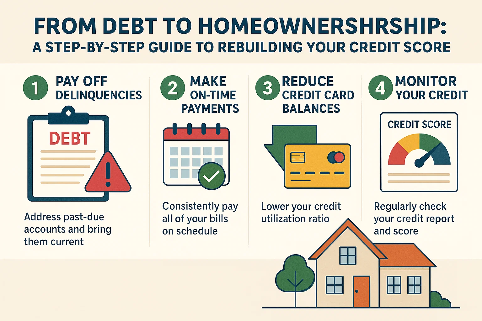 Credit Score Journey infographic