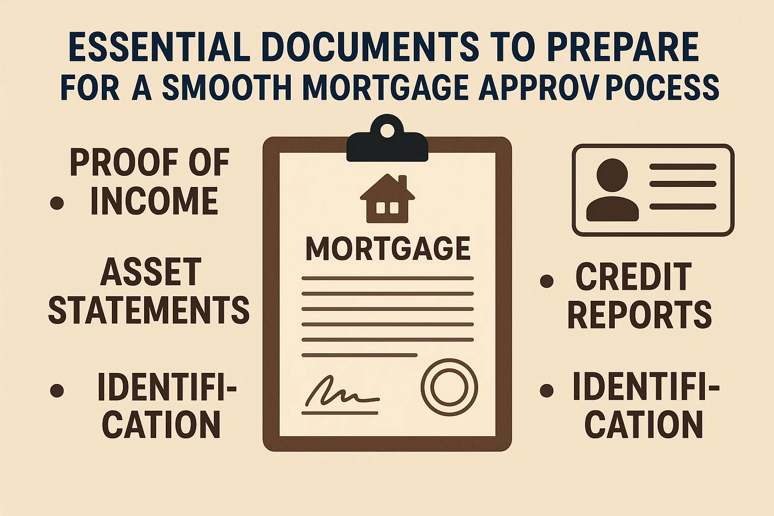 Mortgage Approval Essentials infographic