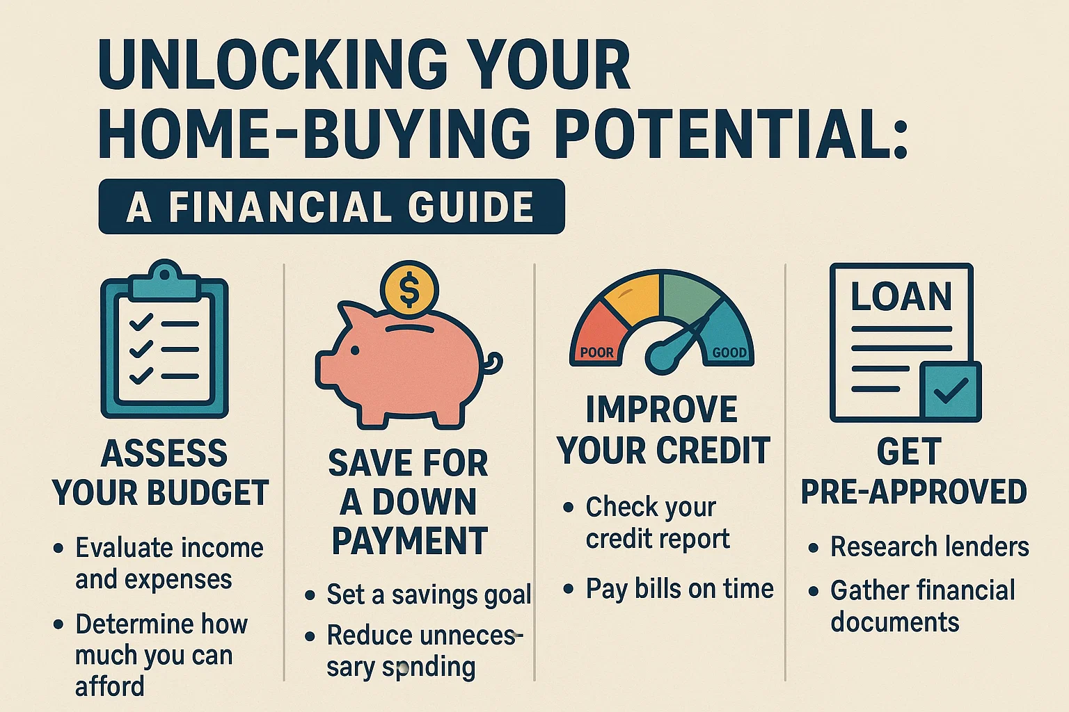 Home-Buying Financial Guide infographic