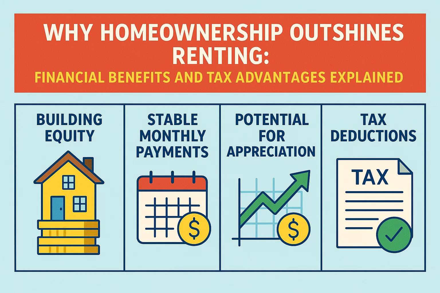 Homeownership Benefits Explored infographic