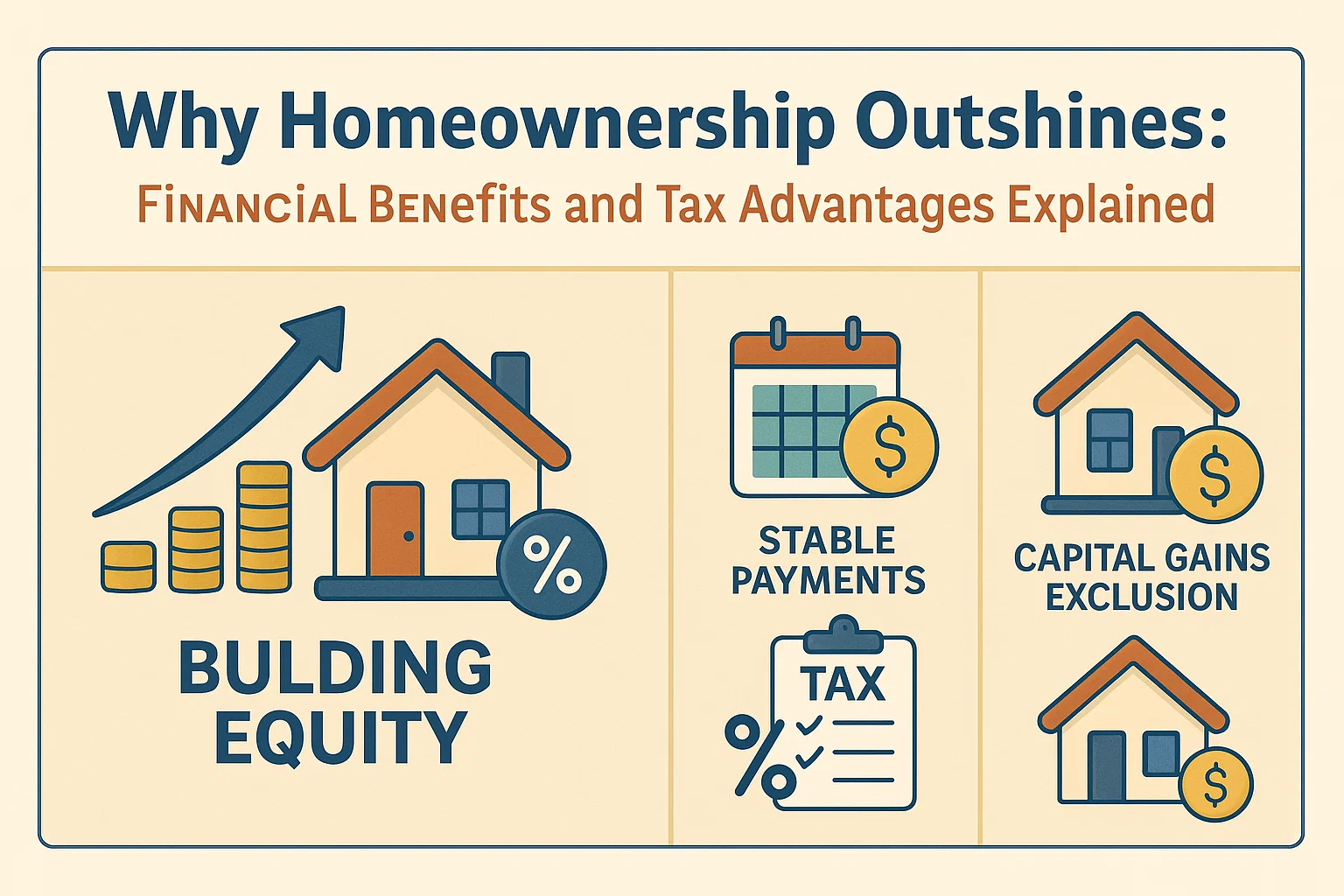 Homeownership Benefits Explored infographic