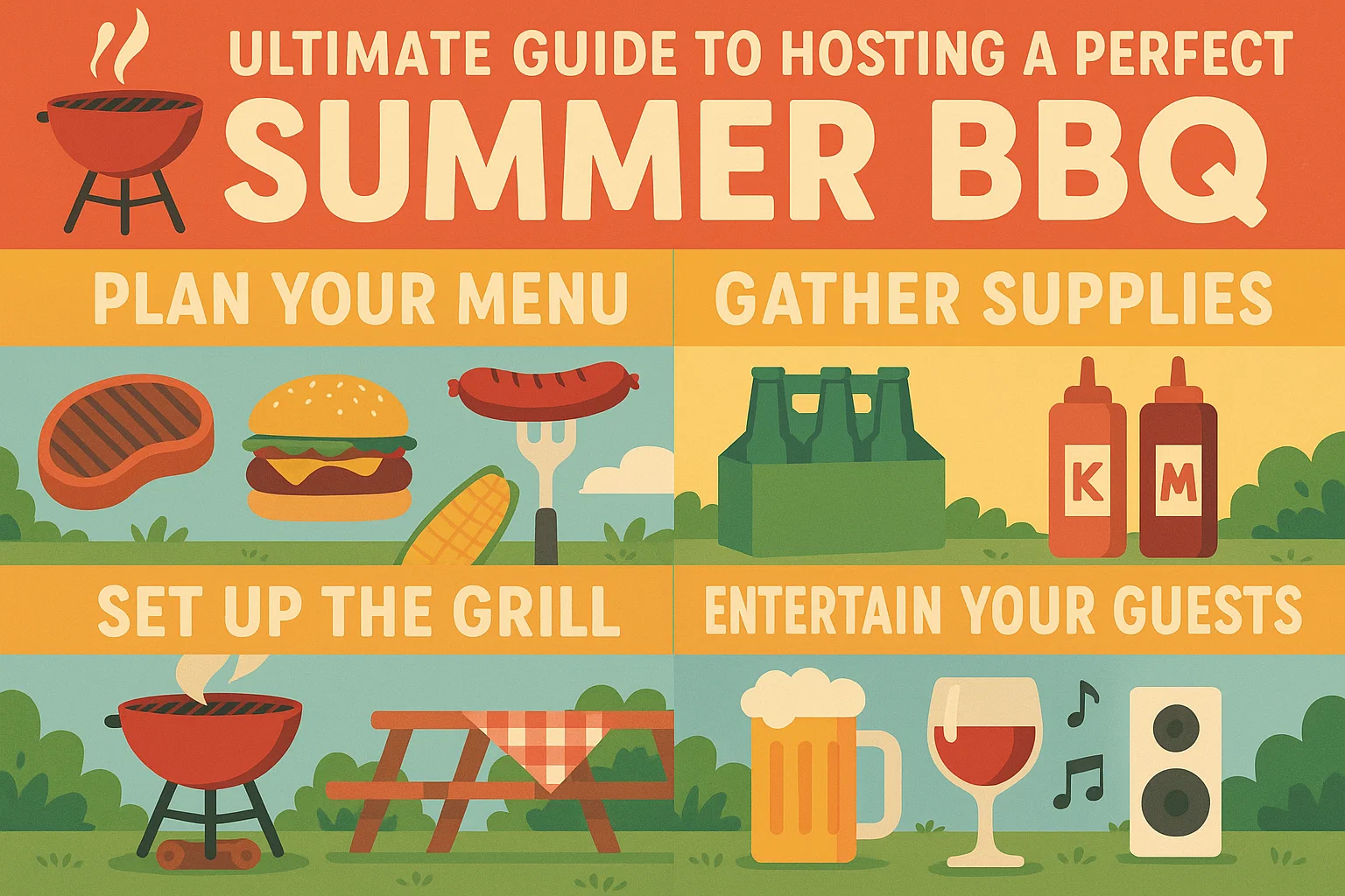 Summer BBQ Infographic infographic