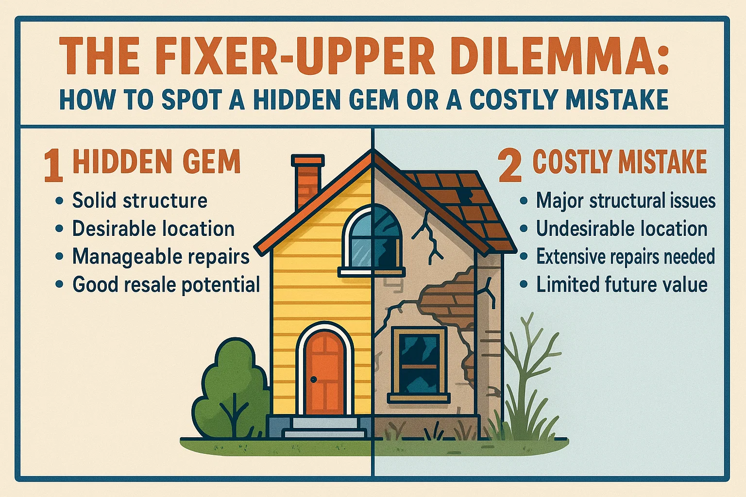 The Fixer-Upper Dilemma infographic