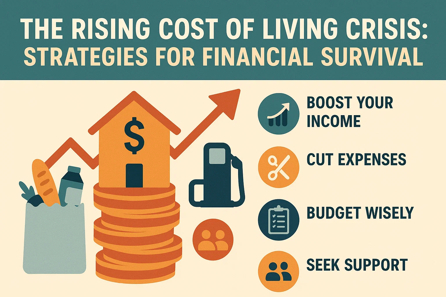 Financial Survival Strategies infographic