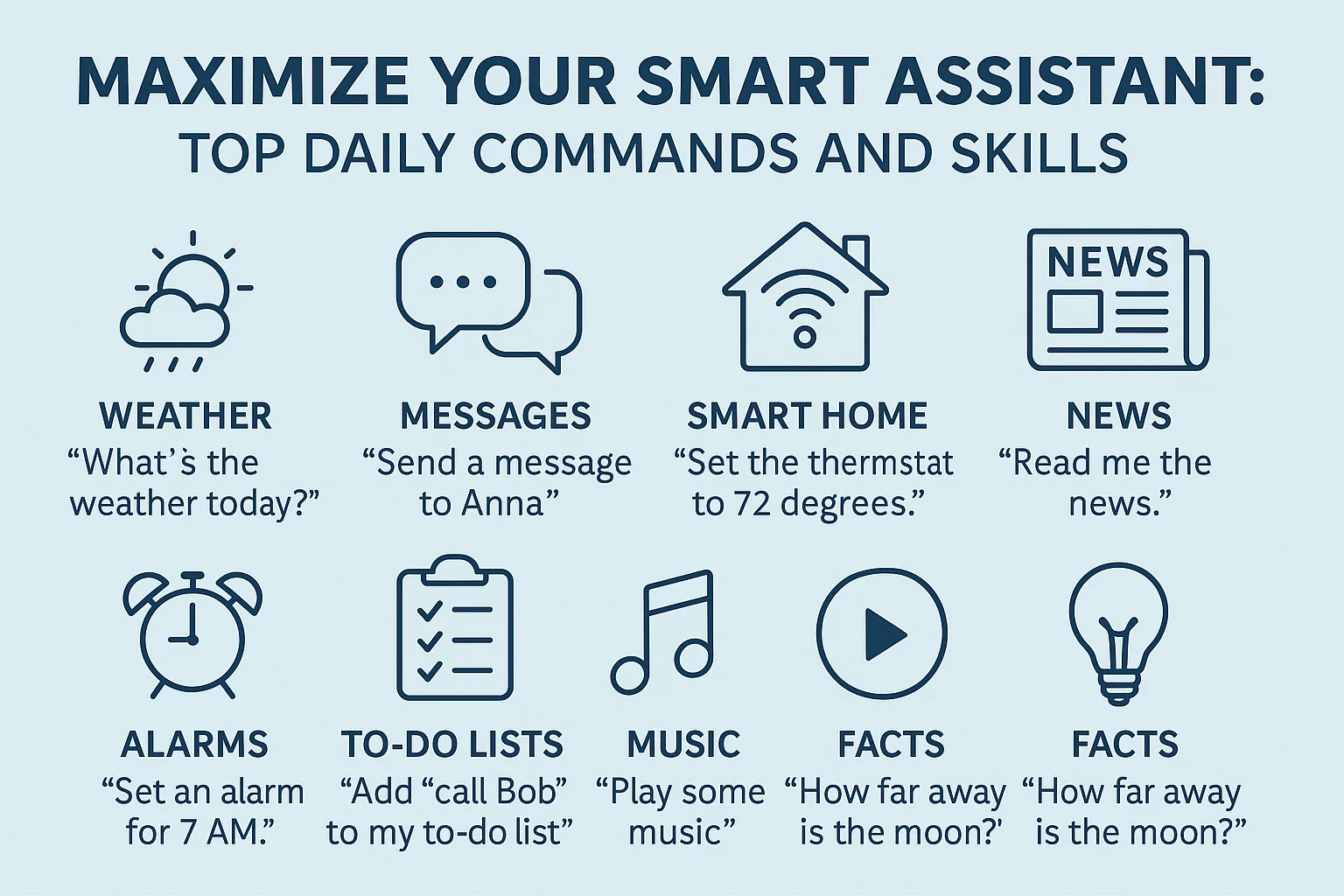Smart Assistant Tips infographic