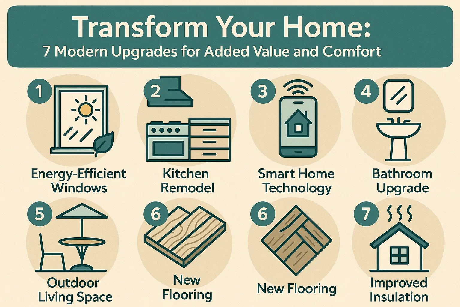 Home Modernization Tips infographic